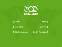 Tablet Screenshot of coralclub.com